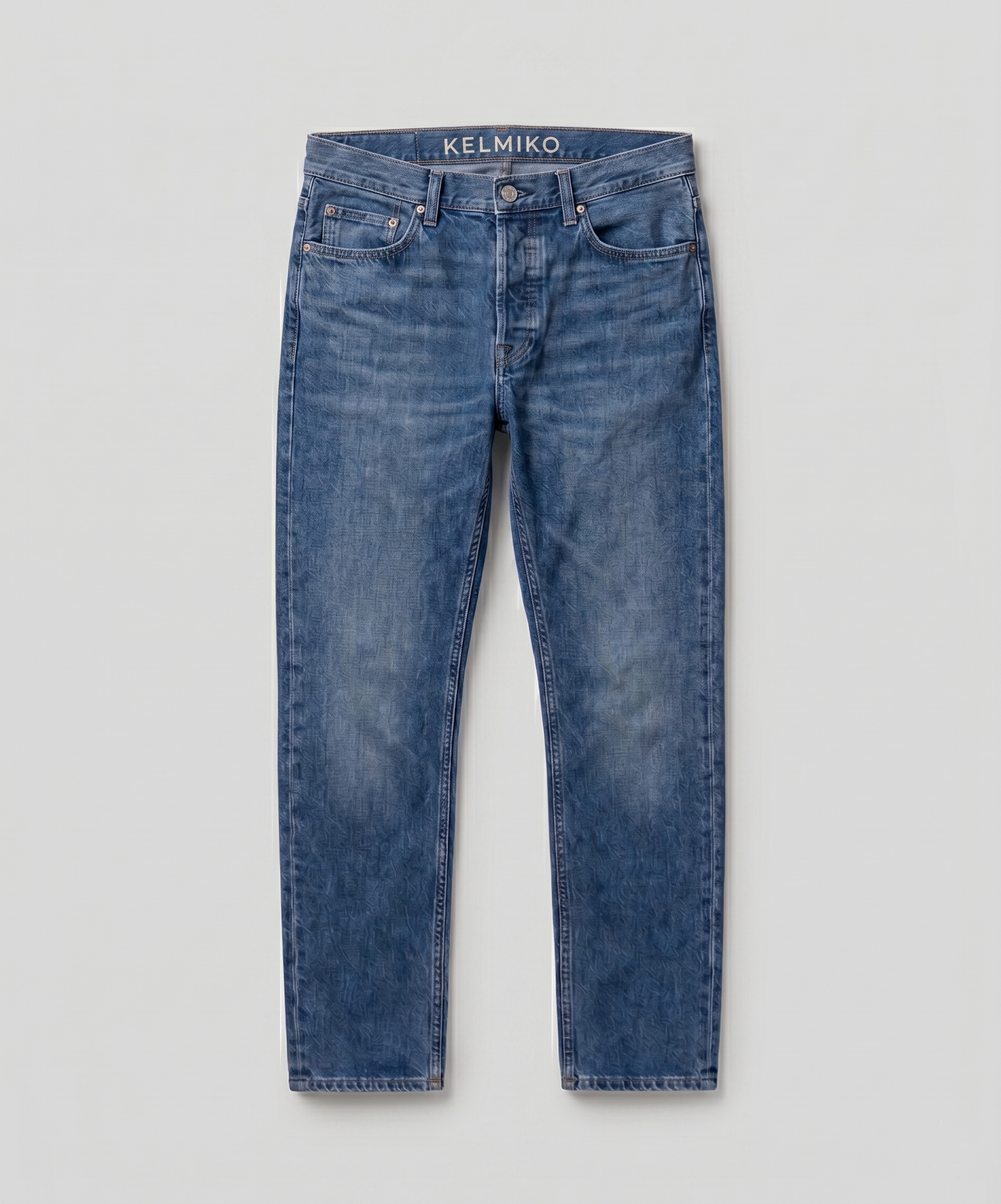 Straight Fit Denim Jeans for Men | Kelmiko