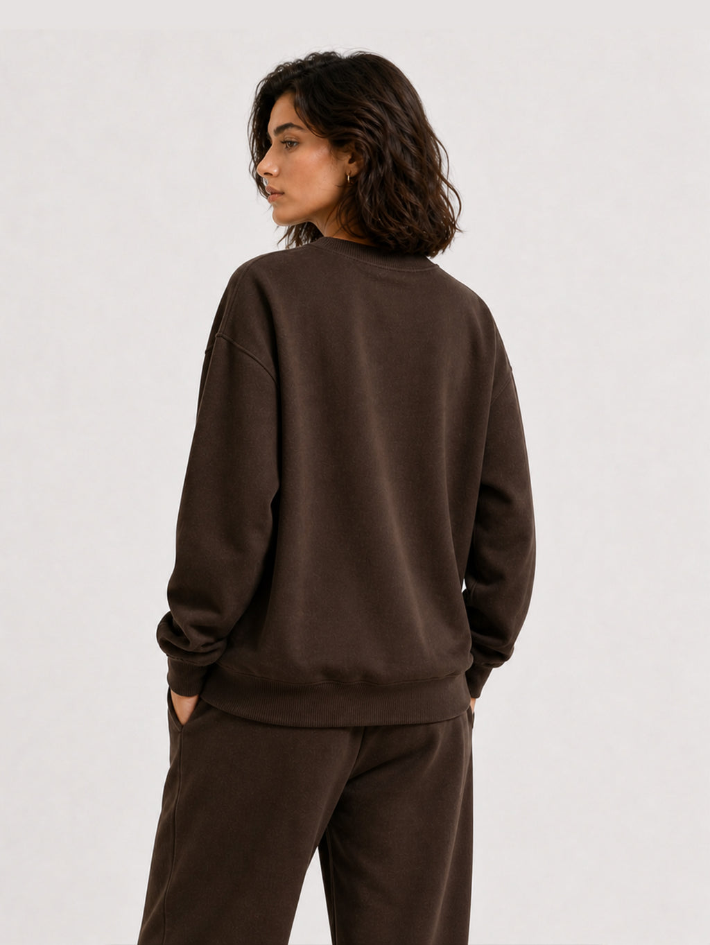 Bitter Chocolate Mid-weight Fleece Co-ord Set